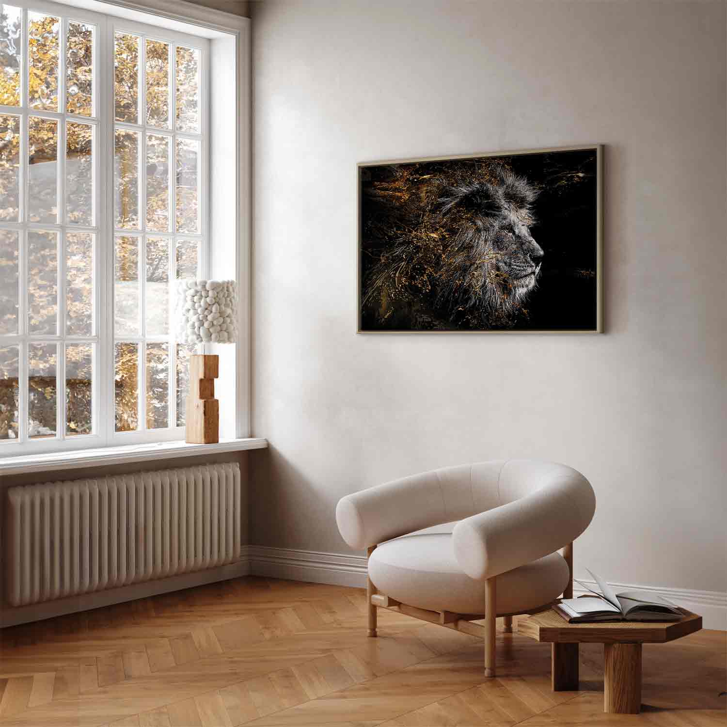 Abstract Lion King Canvas Print