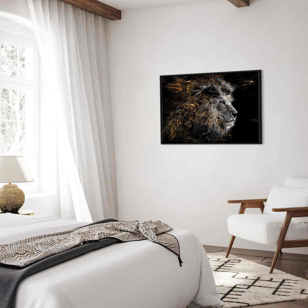 Abstract Lion King Canvas Print