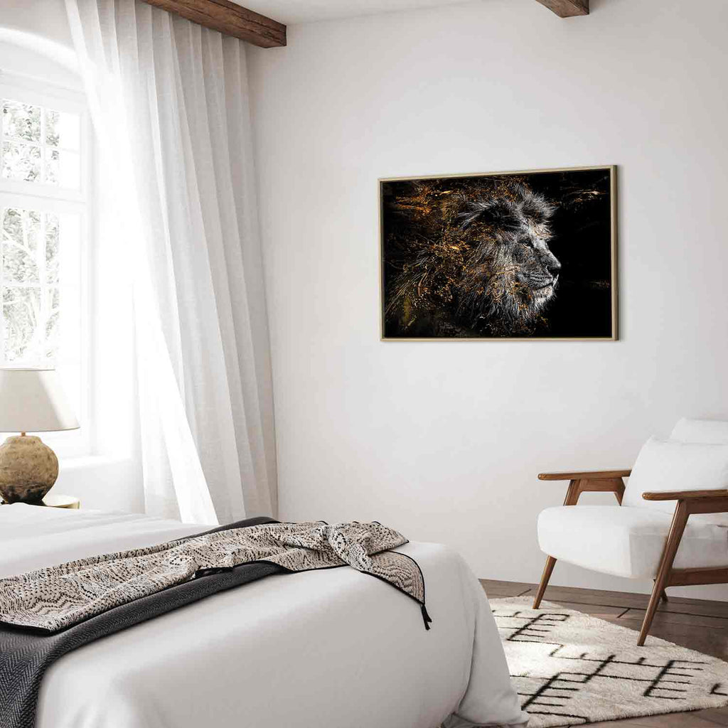 Abstract Lion King Canvas Print