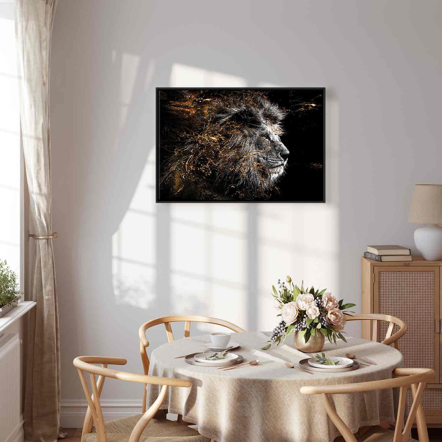 Abstract Lion King Canvas Print