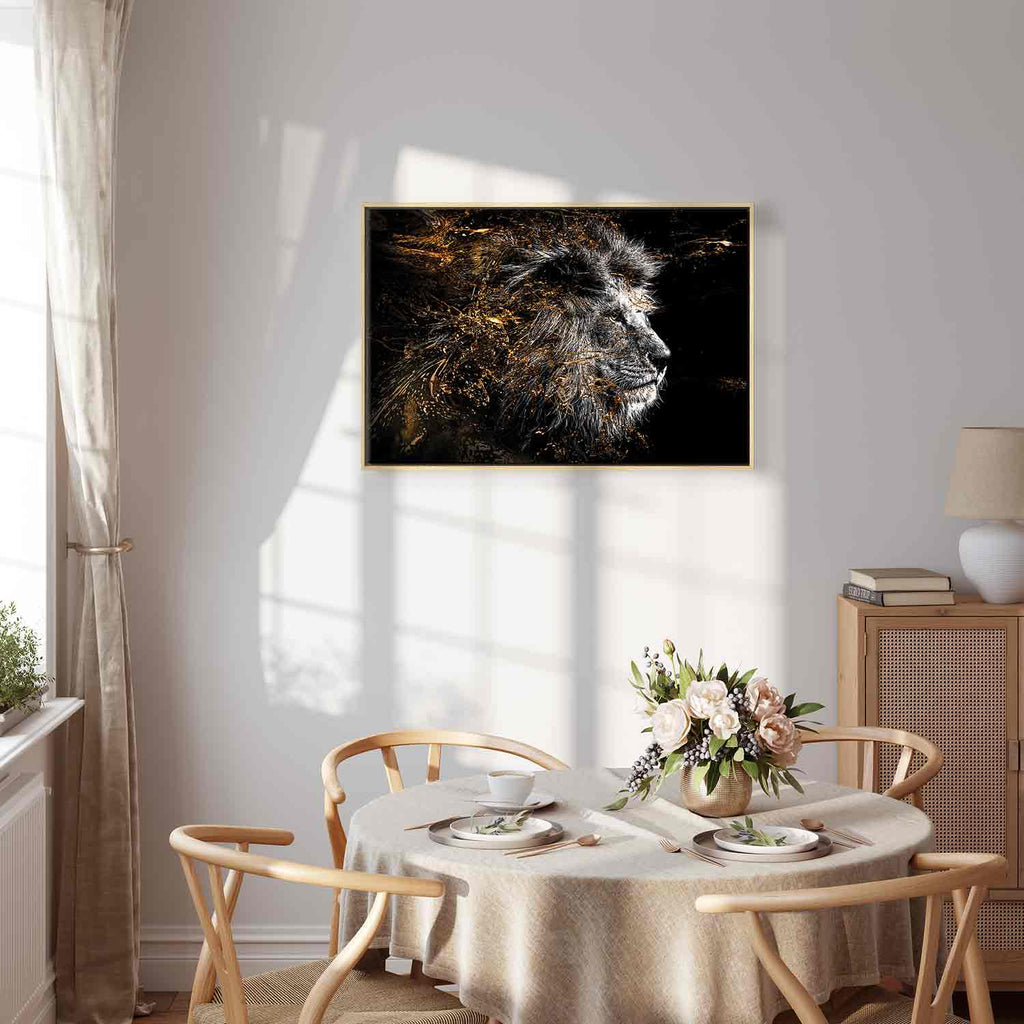 Abstract Lion King Canvas Print