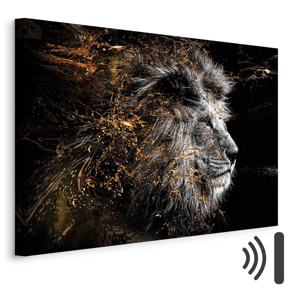 Abstract Lion King Canvas Print