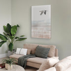 Flying Crane Birds Nature Canvas Print