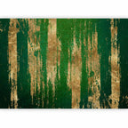 Wall Mural Abstract Golden-Green Expression