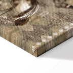 Retro Crane Birds Vintage Canvas Print