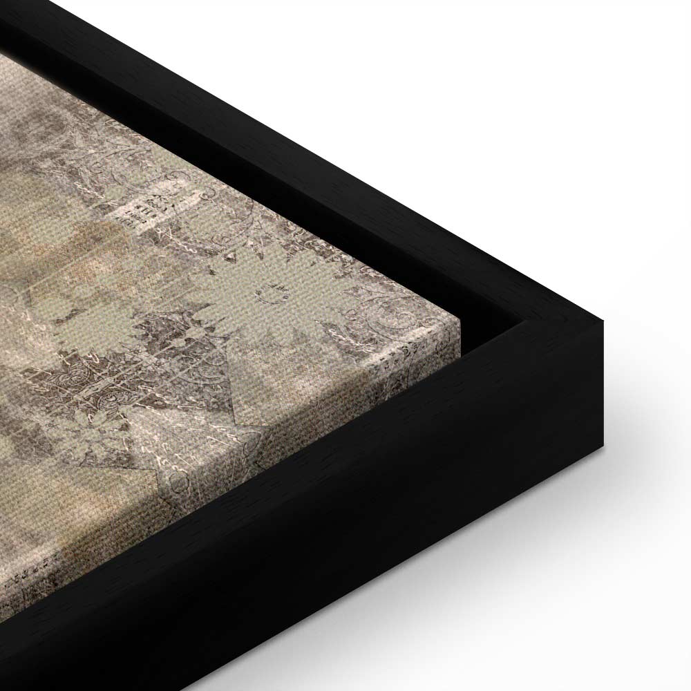 Retro Crane Birds Vintage Canvas Print