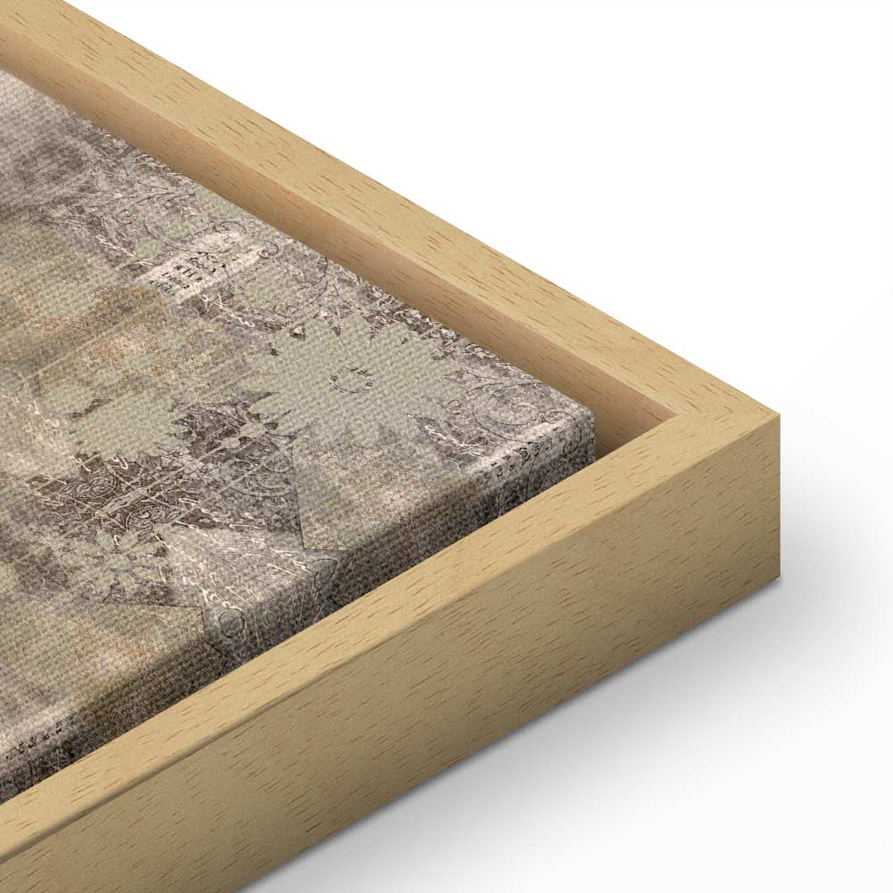 Retro Crane Birds Vintage Canvas Print