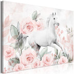 Canvas Print Gallop Among the Roses Wide