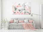 Canvas Print Gallop Among the Roses Wide