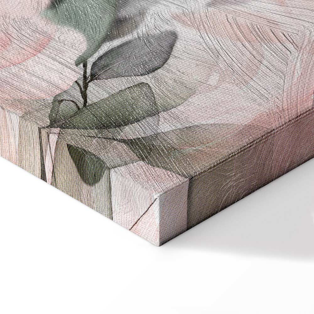 Horse and Roses Floral Canvas Print