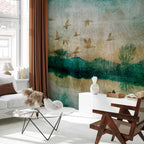 Wandbild Goldene Enten - Tiere