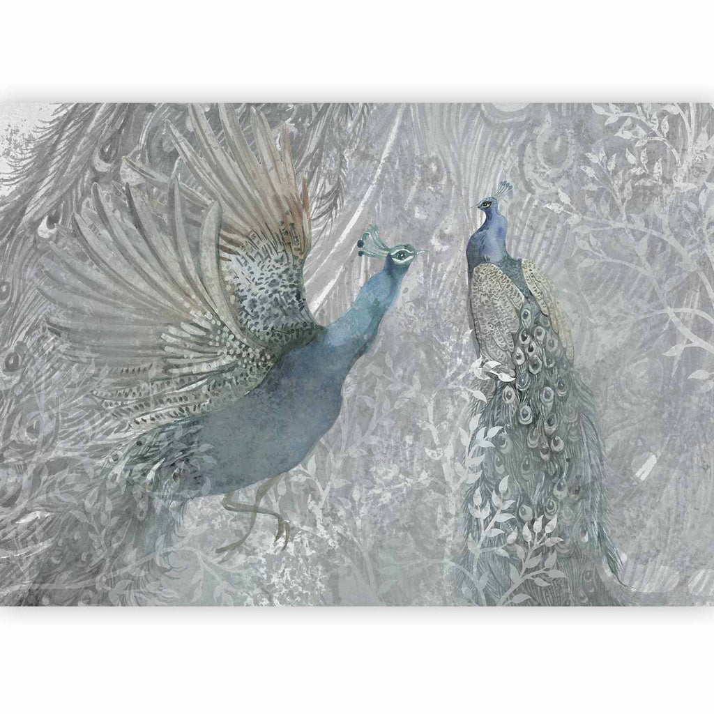 Wall Mural Peacocks Dancing - Animal Artwork