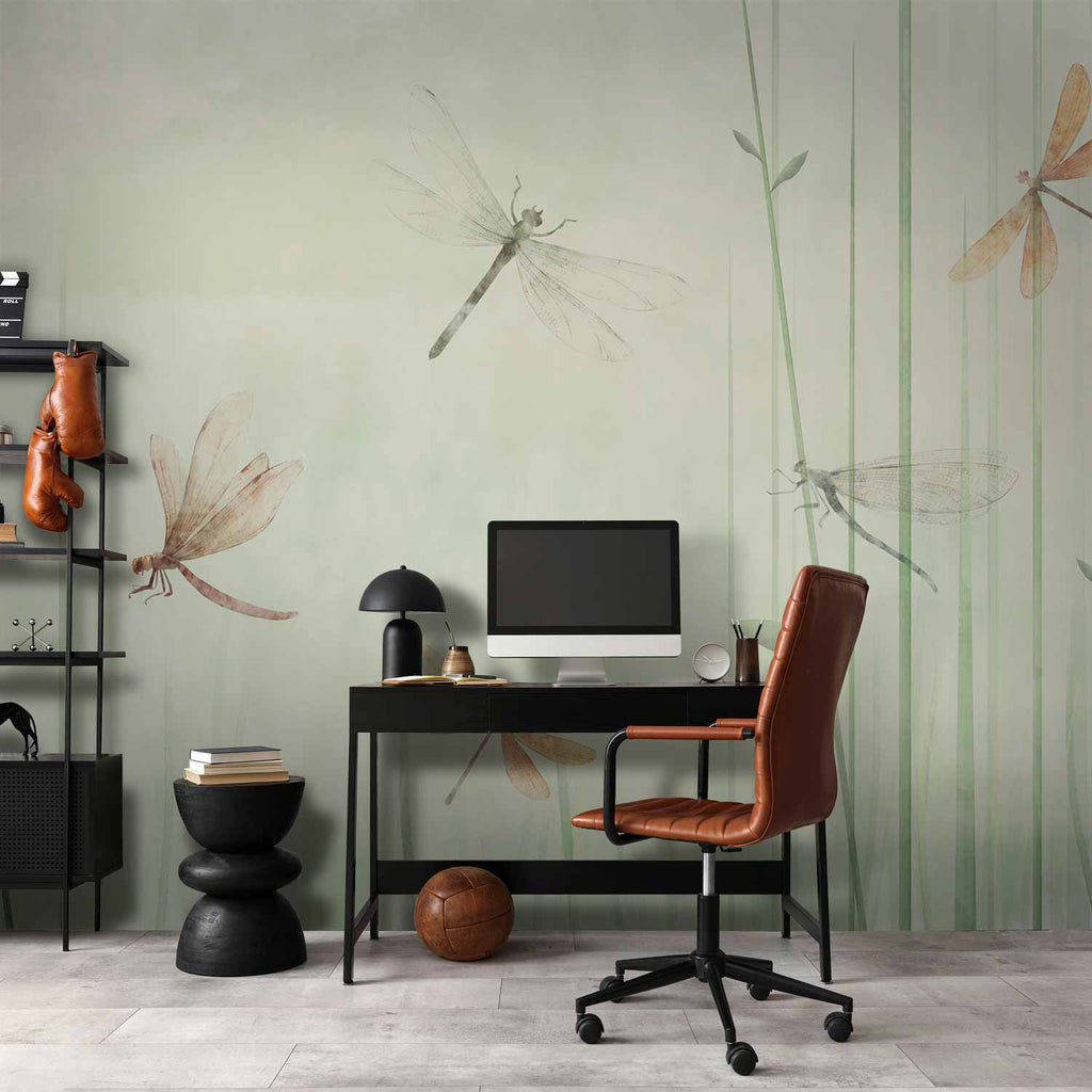 Dragonflies Meadow Nature Wall Mural