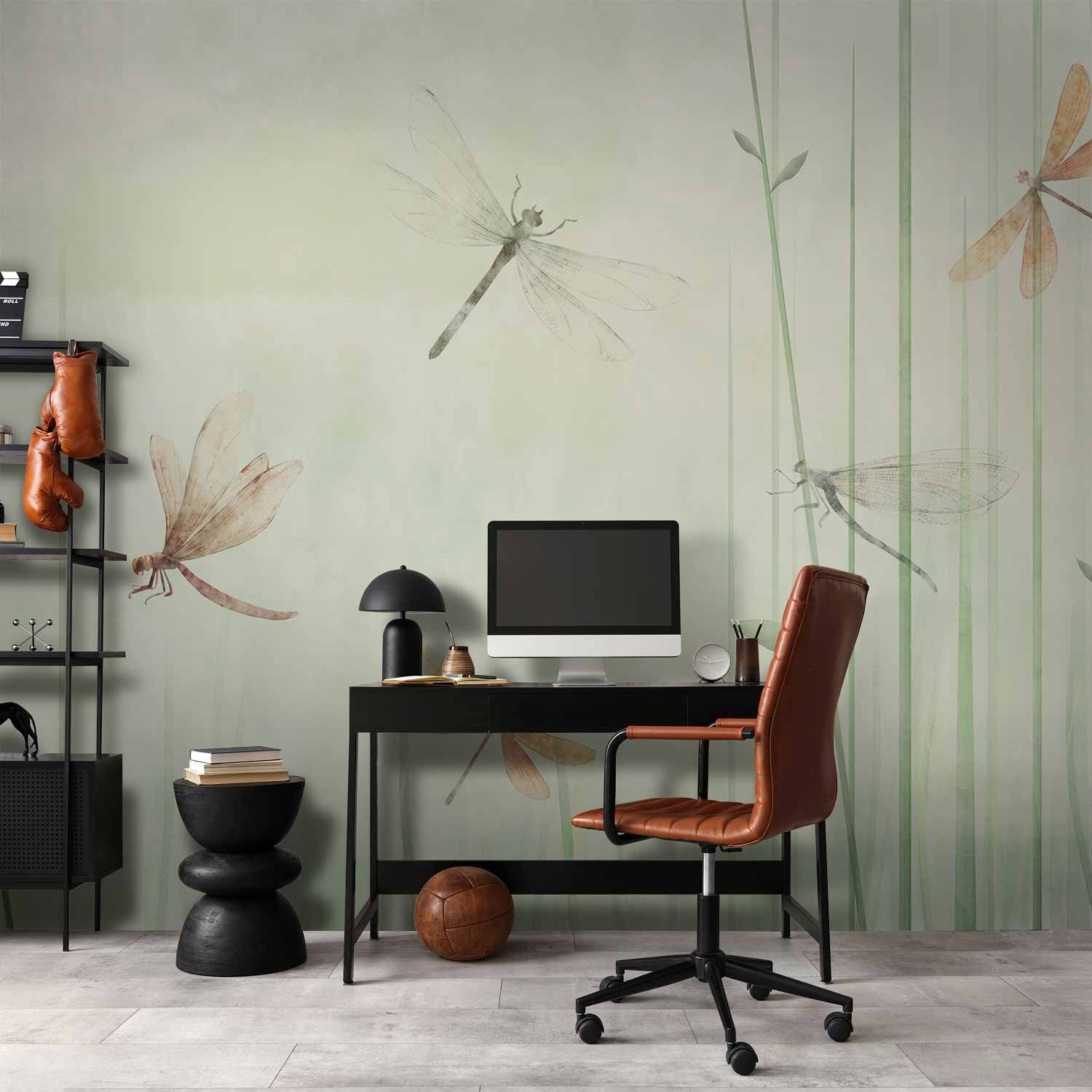 Dragonflies Meadow Nature Wall Mural