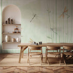 Wall Mural Dragonflies in Meadow