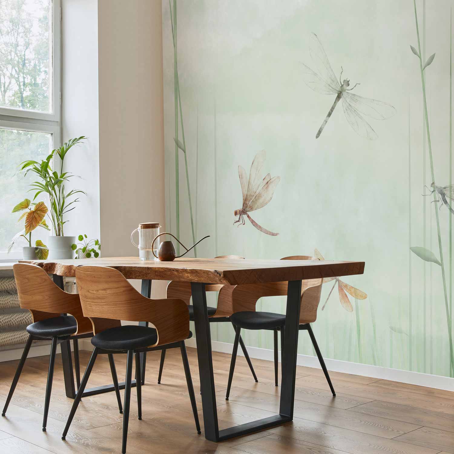 Dragonflies Meadow Nature Wall Mural