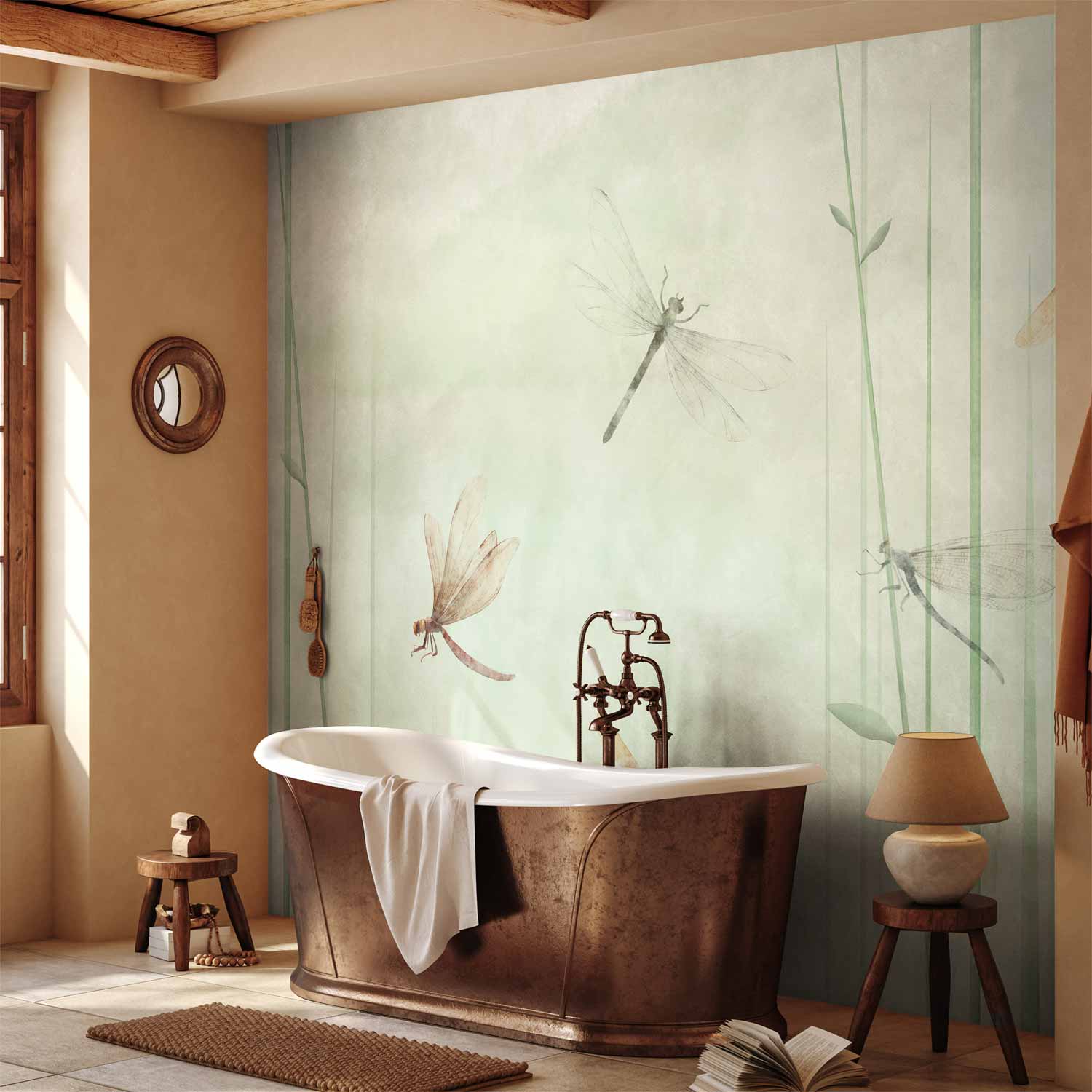 Dragonflies Meadow Nature Wall Mural