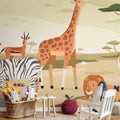 Jungle Animals Vector Illustration Wall Mural