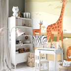 Jungle Animals Vector Illustration Wall Mural