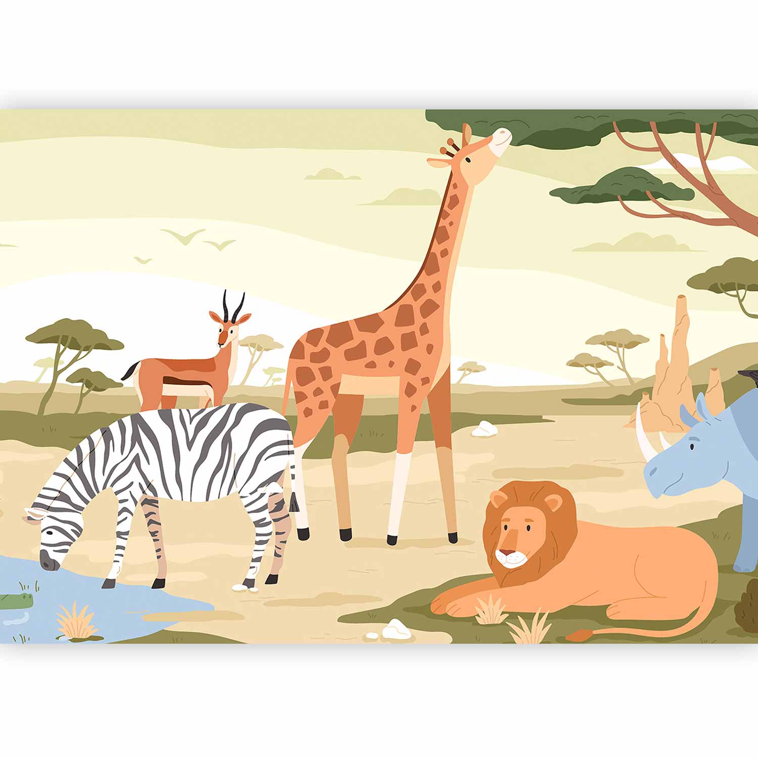 Wall Murals - Animals Jungle Vector Illustration