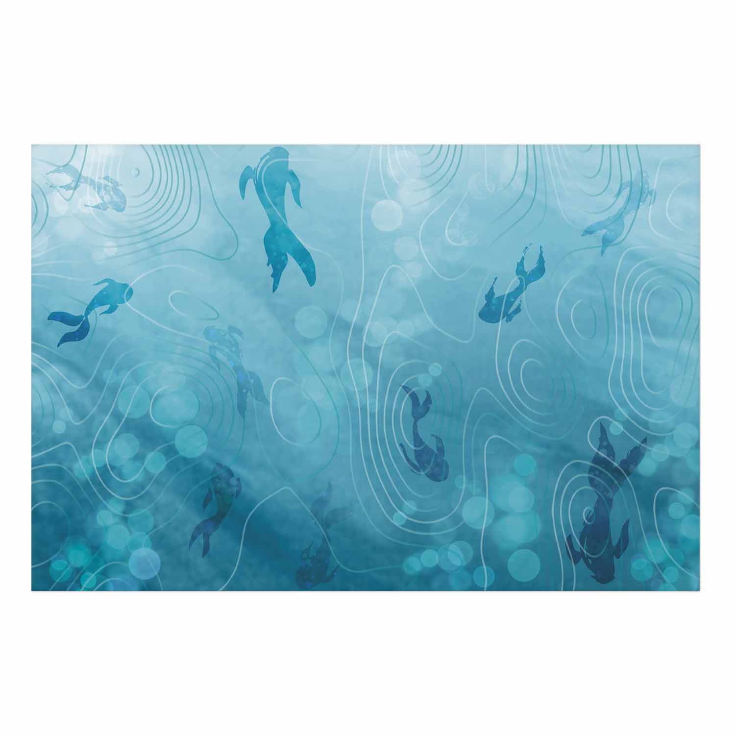 Japanese Pond Fish Nature Poster