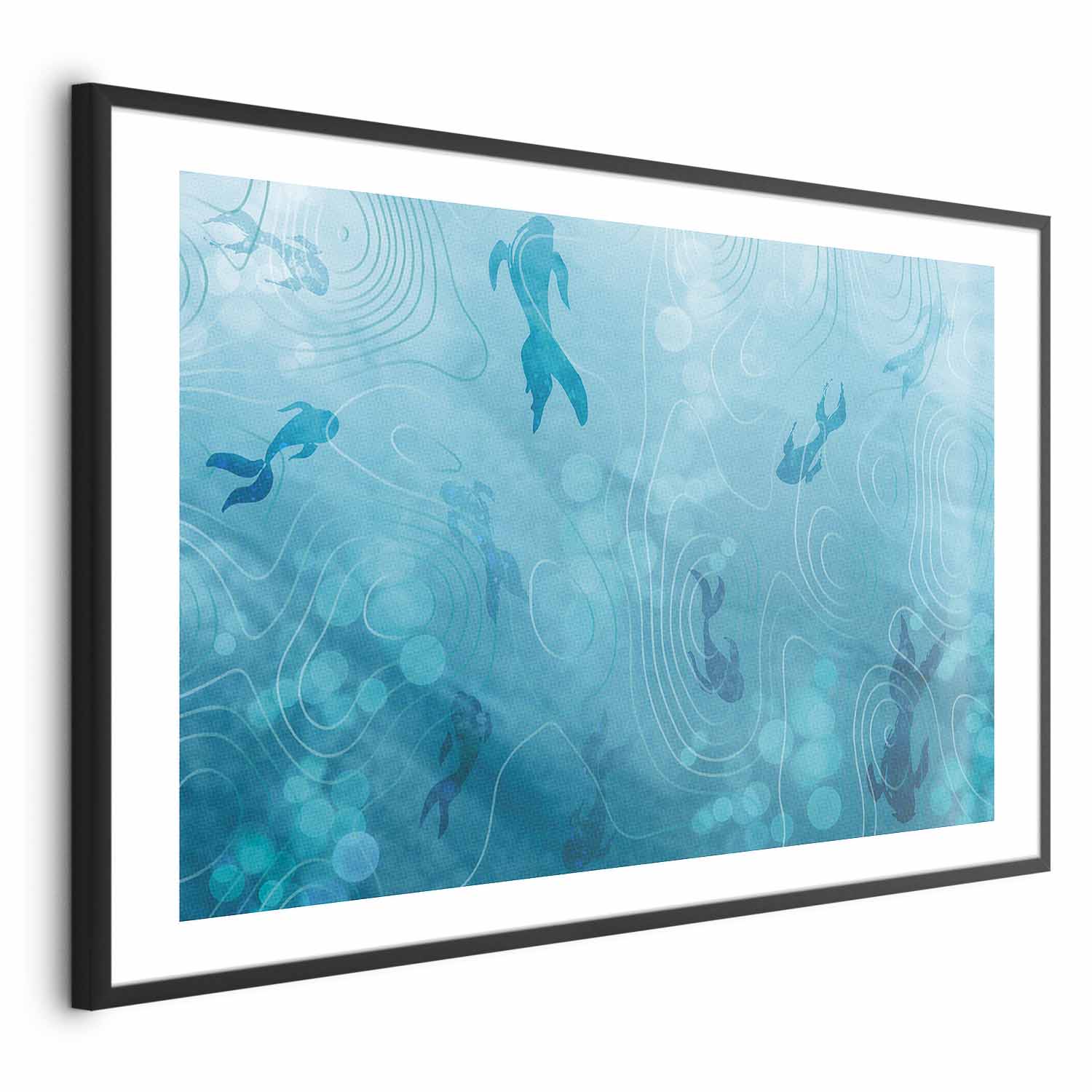 Japanese Pond Fish Nature Poster