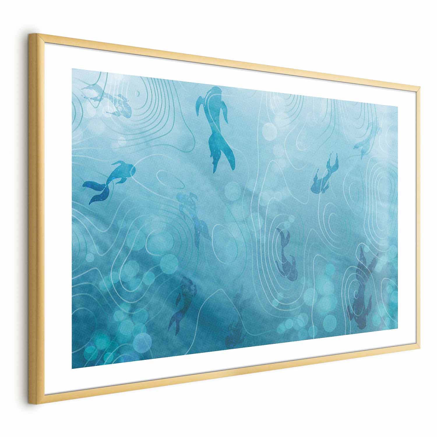 Japanese Pond Fish Nature Poster