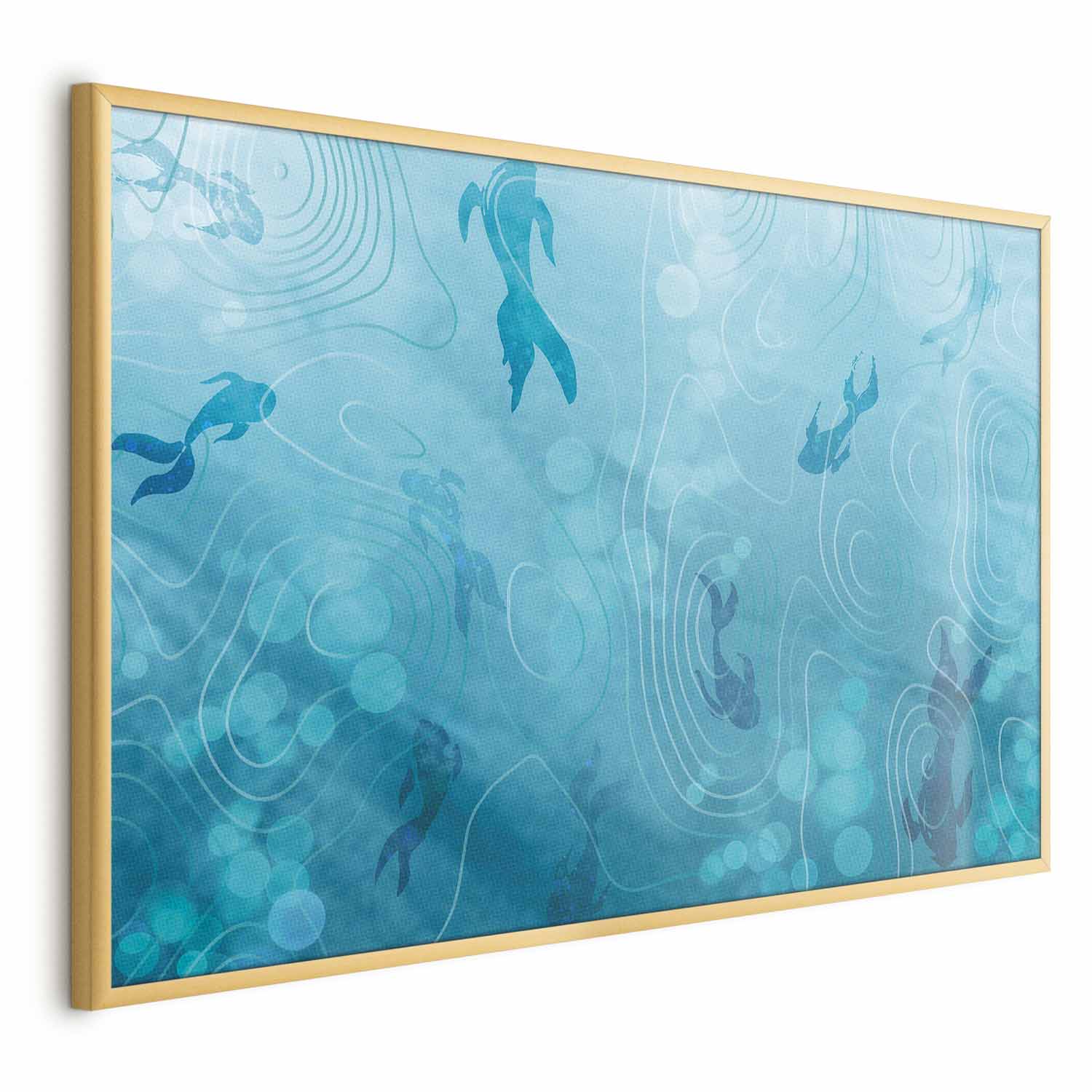 Japanese Pond Fish Nature Poster