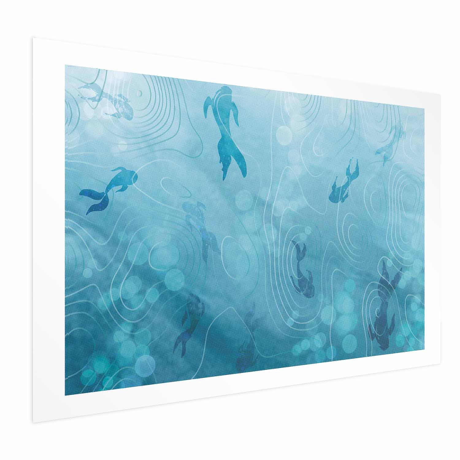 Japanese Pond Fish Nature Poster