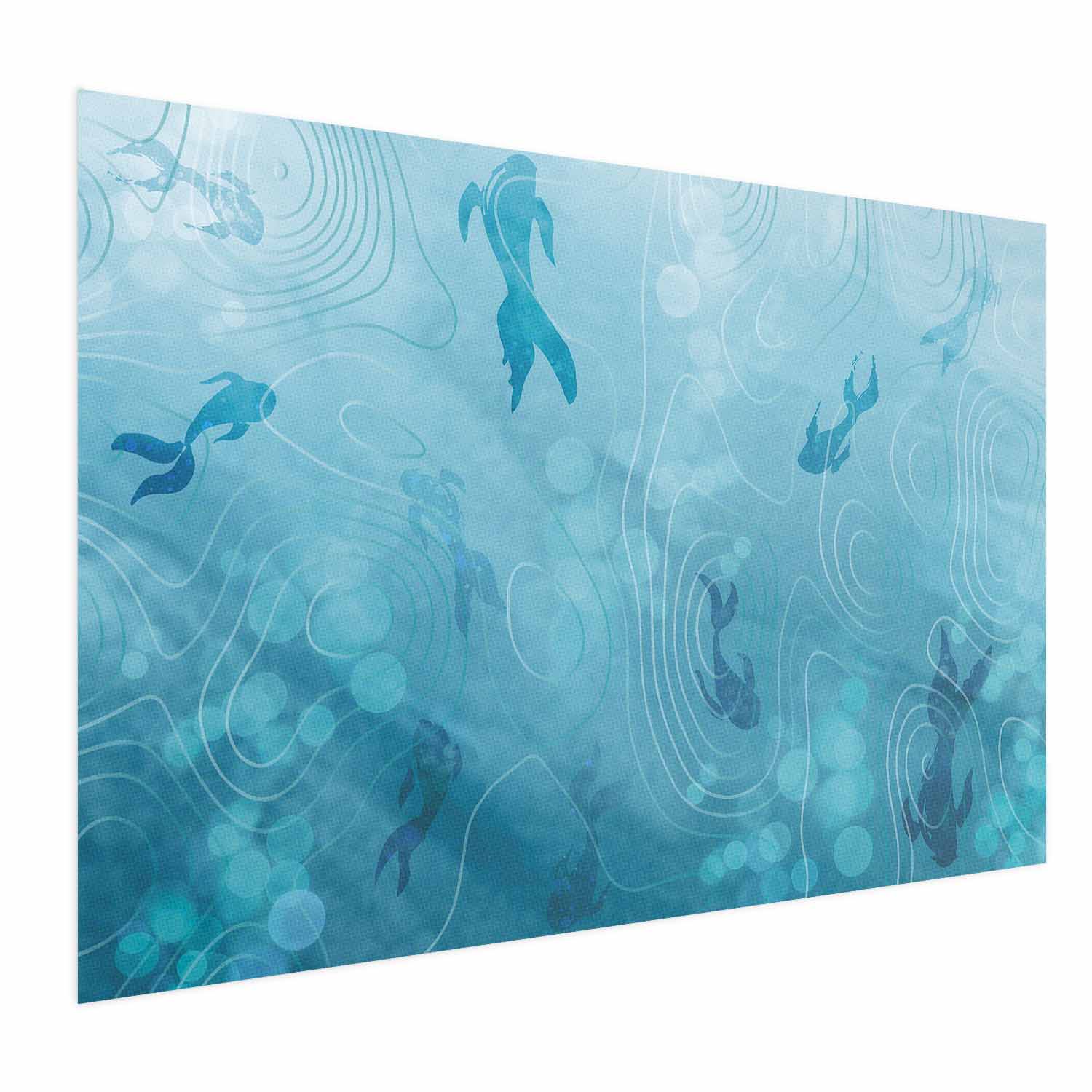 Japanese Pond Fish Nature Poster