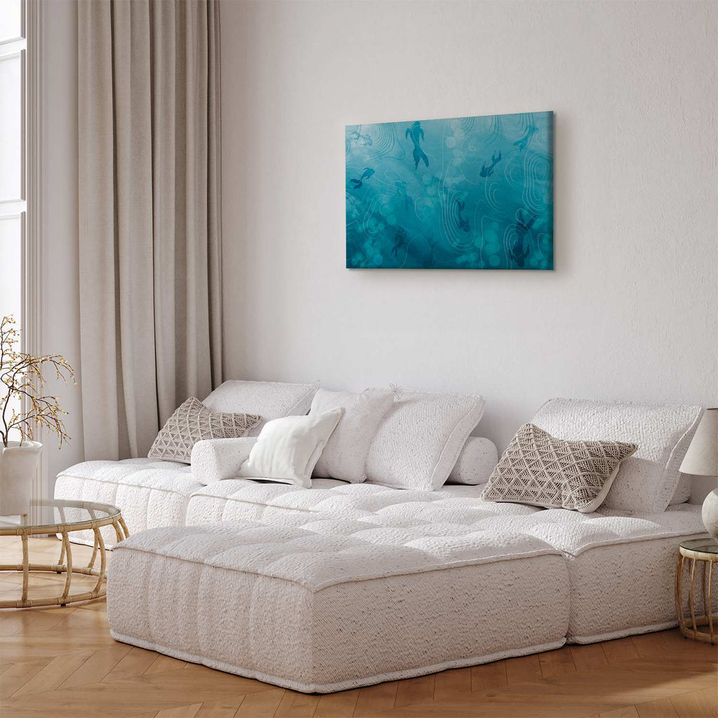 Japanese Koi Fish Pond Nature Canvas Print