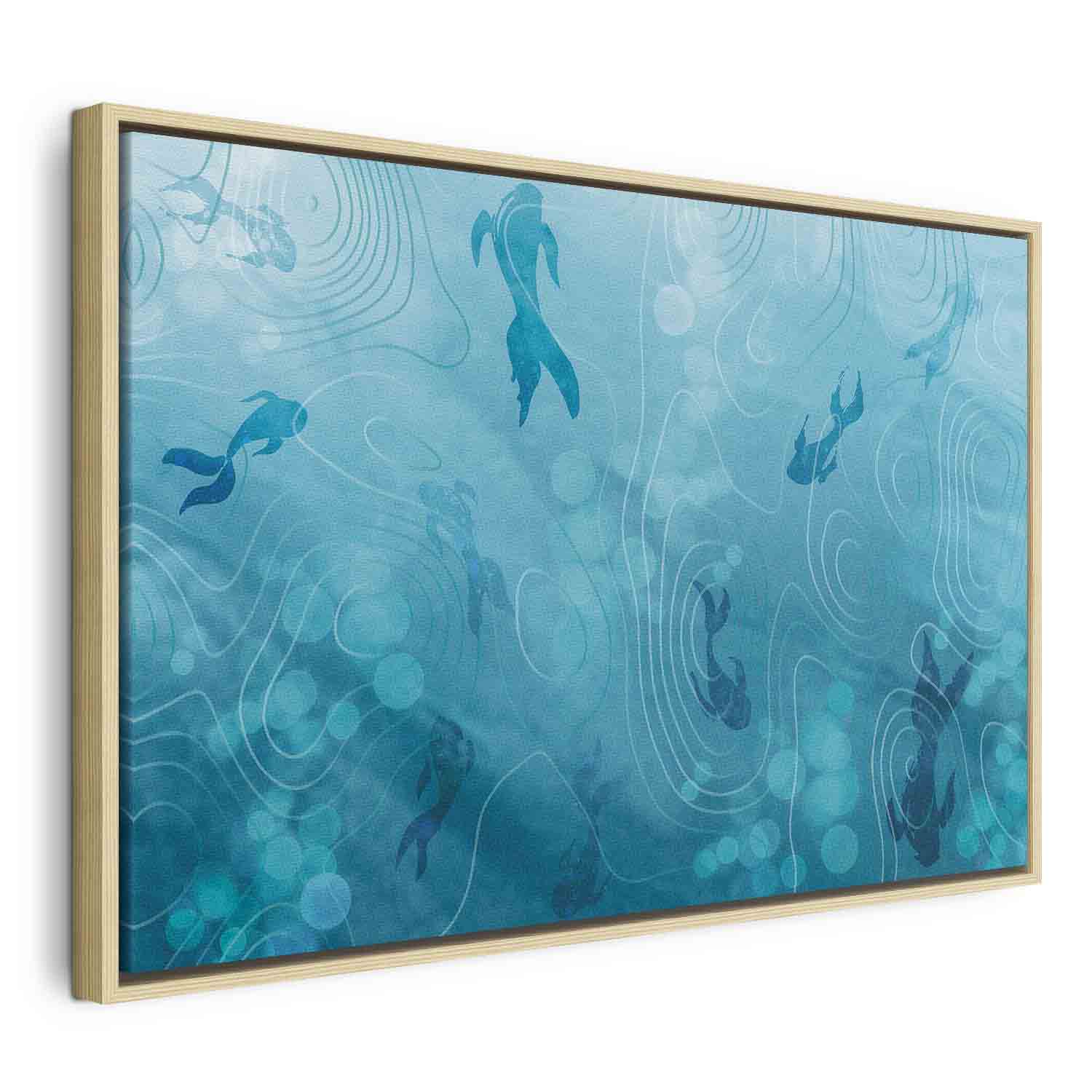 Japanese Koi Fish Pond Nature Canvas Print