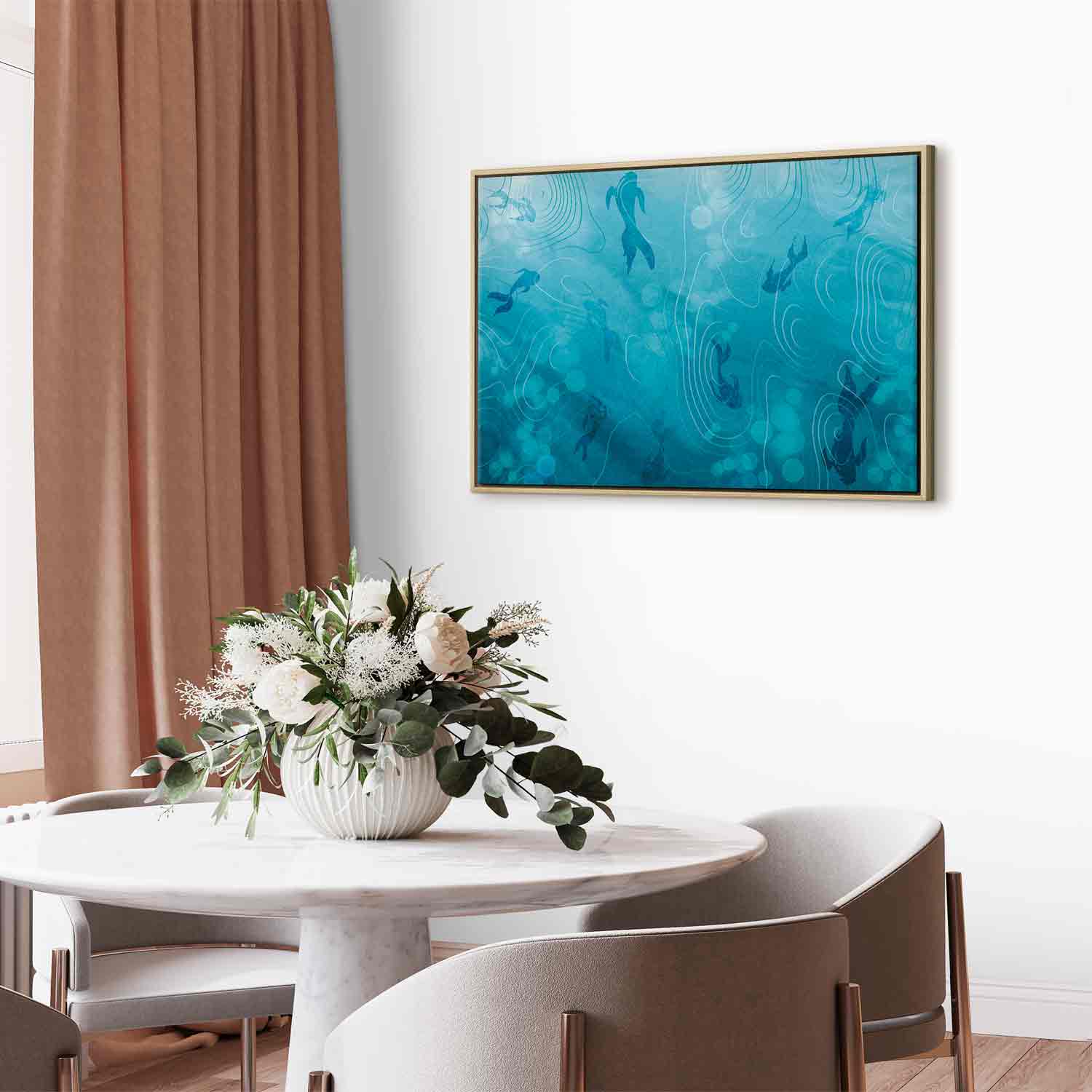 Japanese Koi Fish Pond Nature Canvas Print