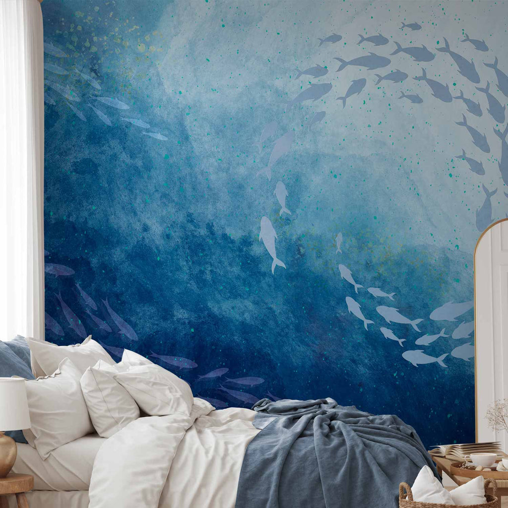 Deep Sea Fish Japanese Wall Mural