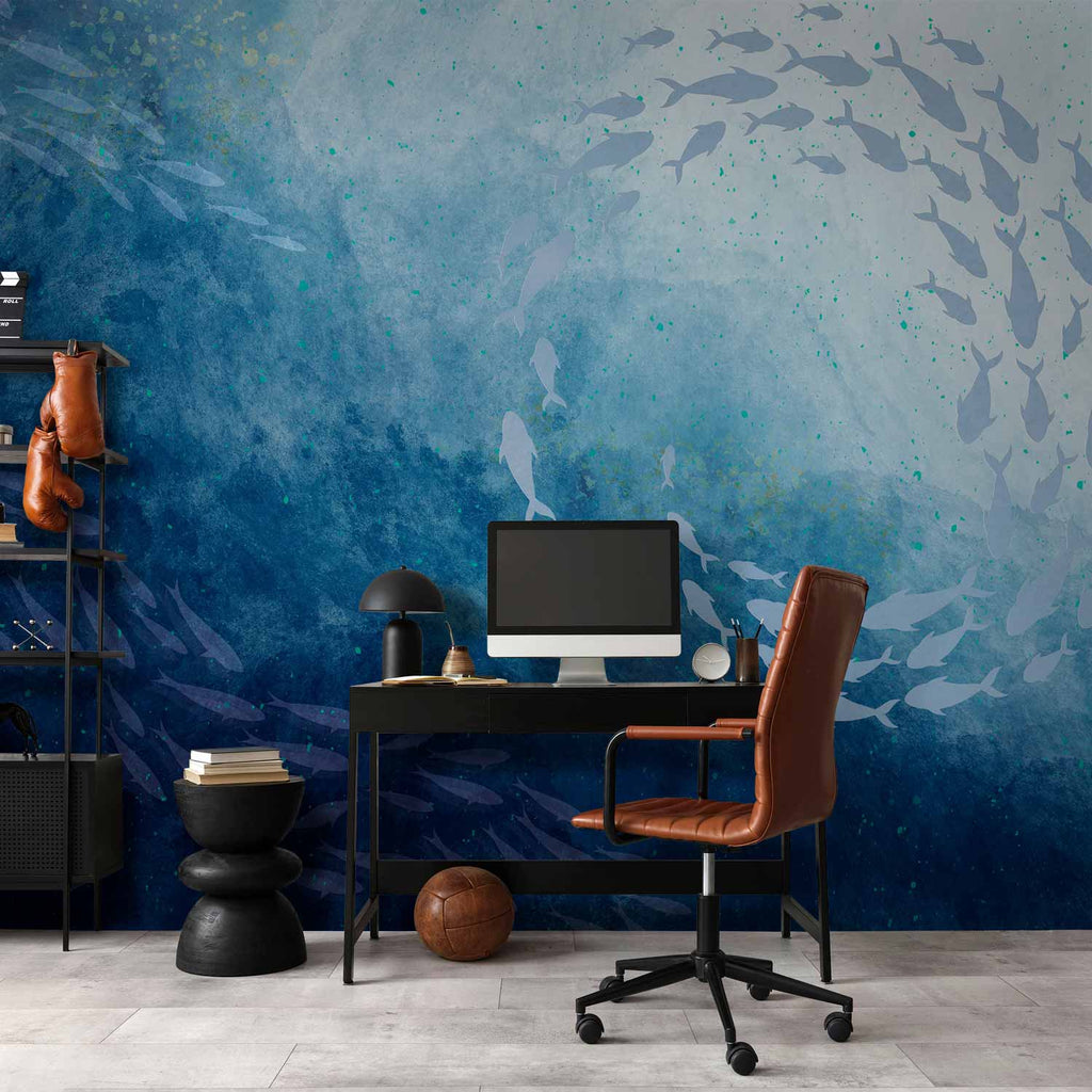 Deep Sea Fish Japanese Wall Mural