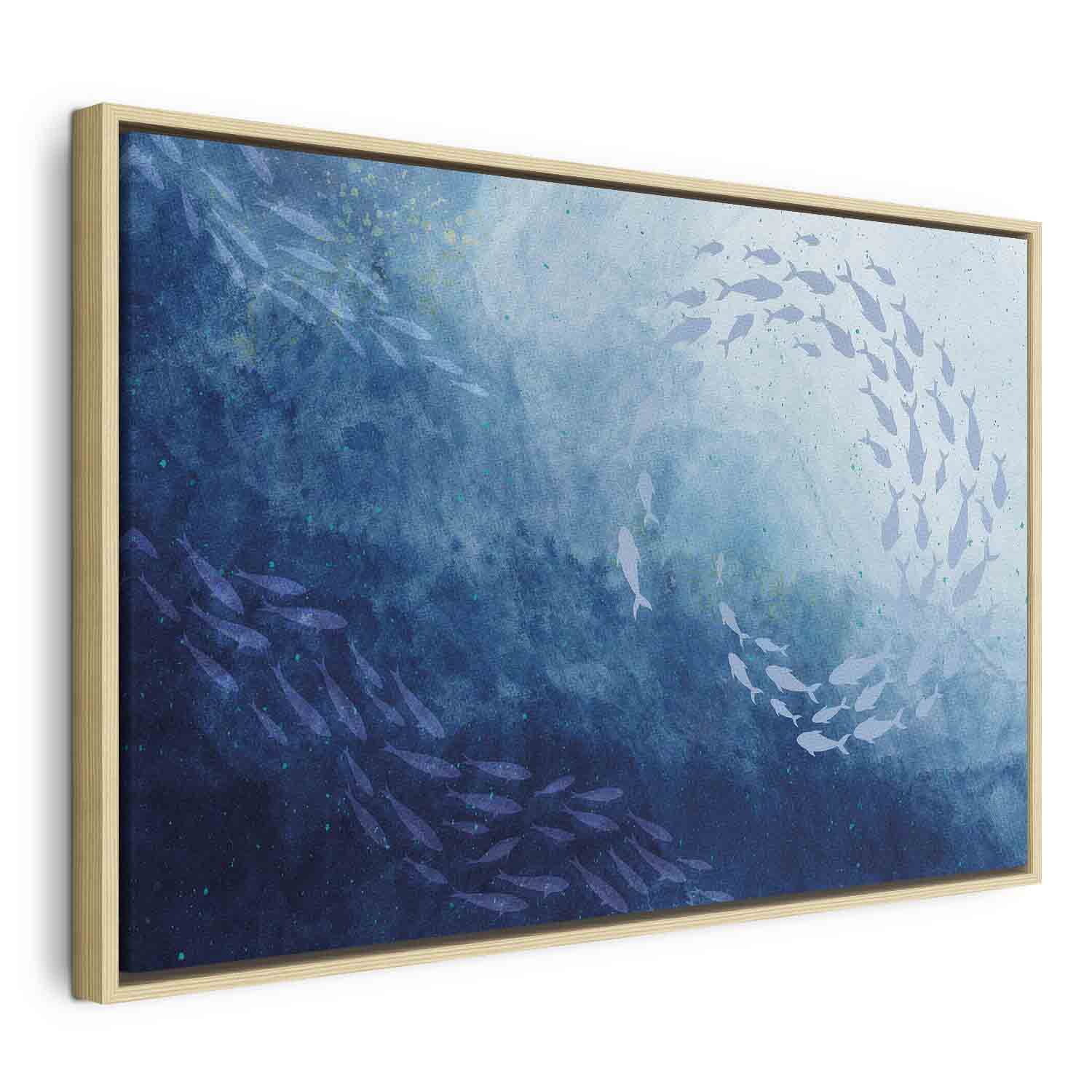 Japanese Sea Depths Fishes Canvas Print