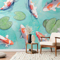 Japanese Koi Pond Wall Mural