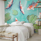 Japanese Koi Pond Wall Mural