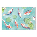 Japanese Koi Pond Nature Canvas Print
