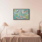 Japanese Koi Pond Nature Canvas Print