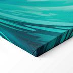 Japanese Fish and Waves Canvas Print