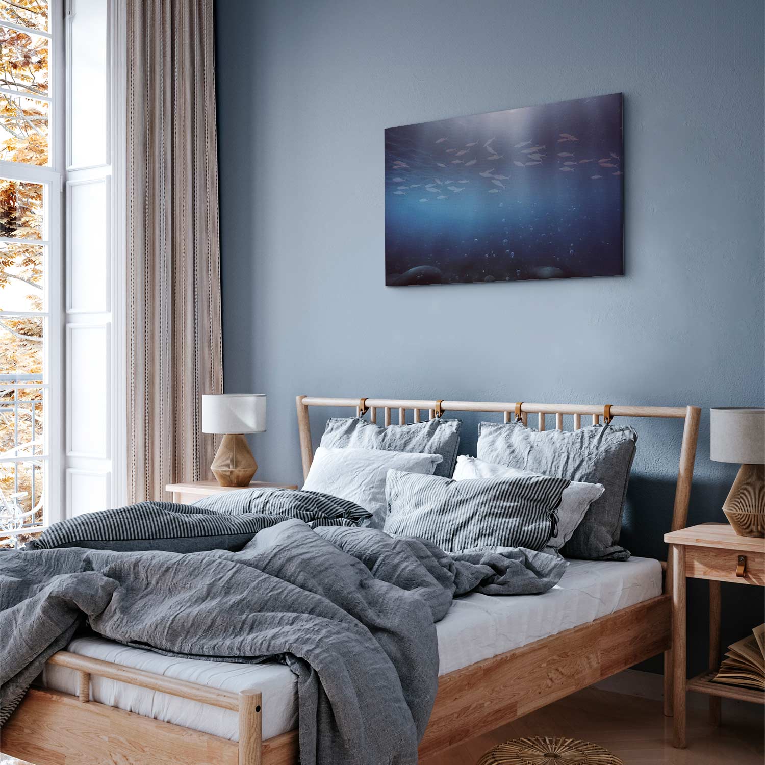 Deep Sea Fish Japanese Canvas Print