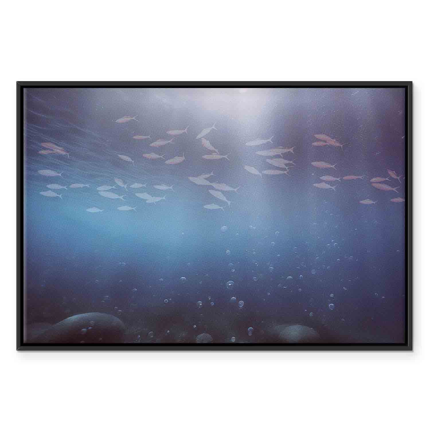 Deep Sea Fish Japanese Canvas Print