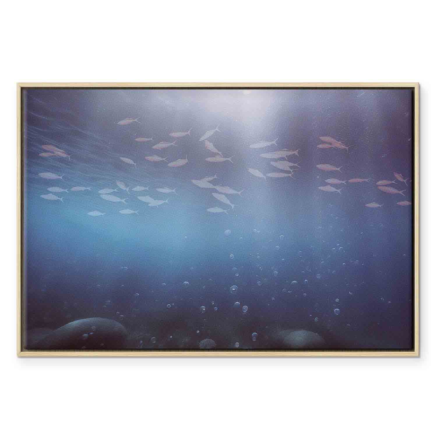 Deep Sea Fish Japanese Canvas Print