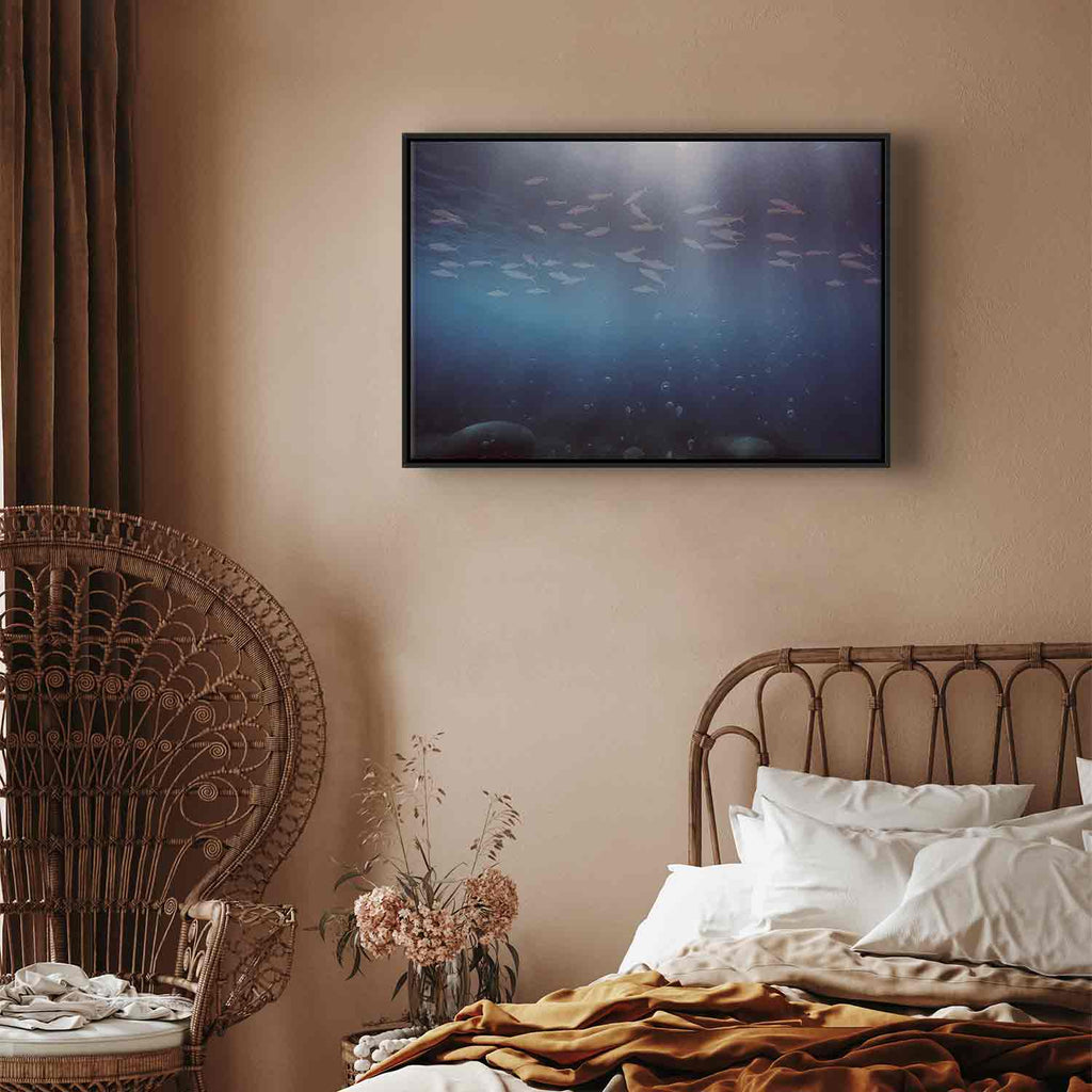 Deep Sea Fish Japanese Canvas Print