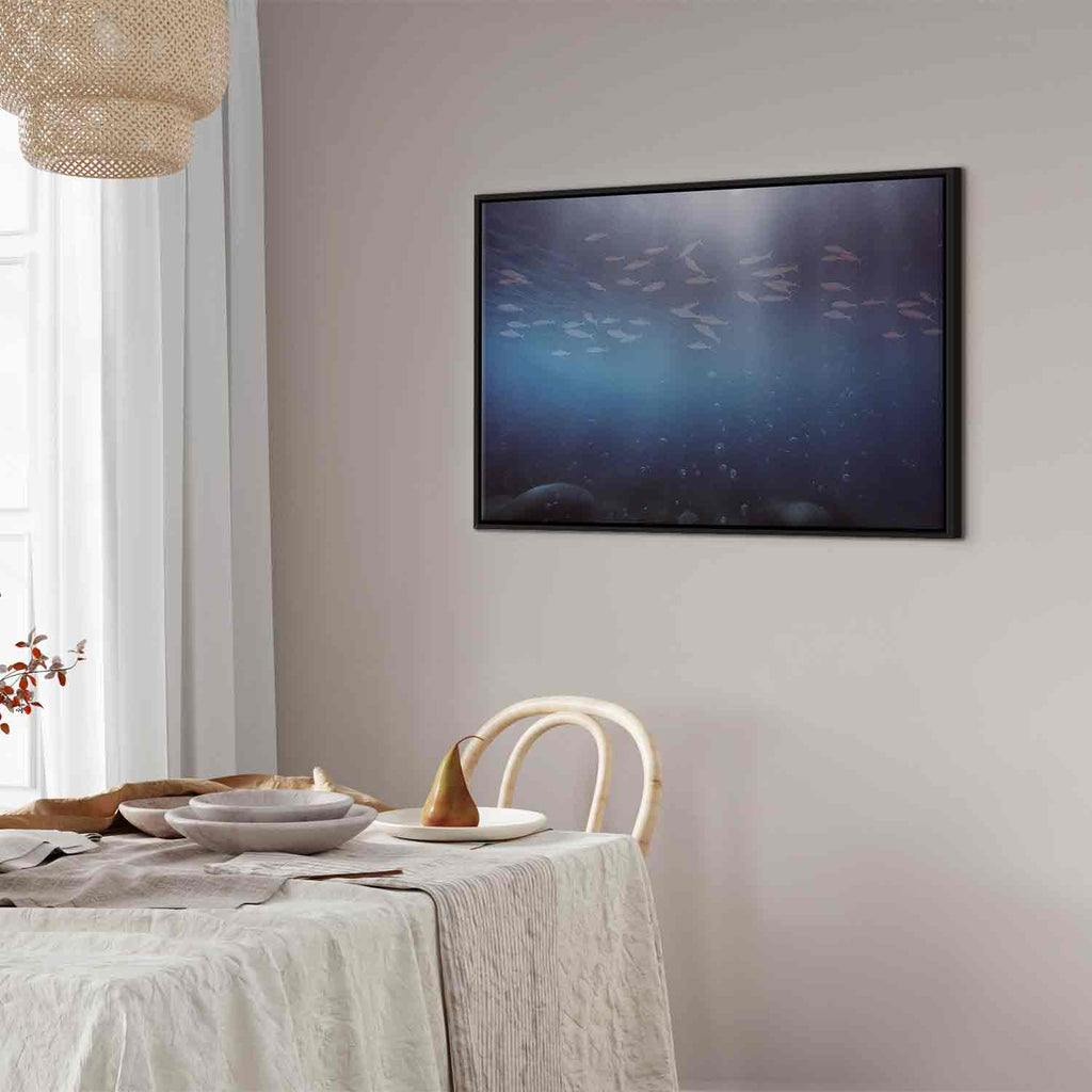 Deep Sea Fish Japanese Canvas Print