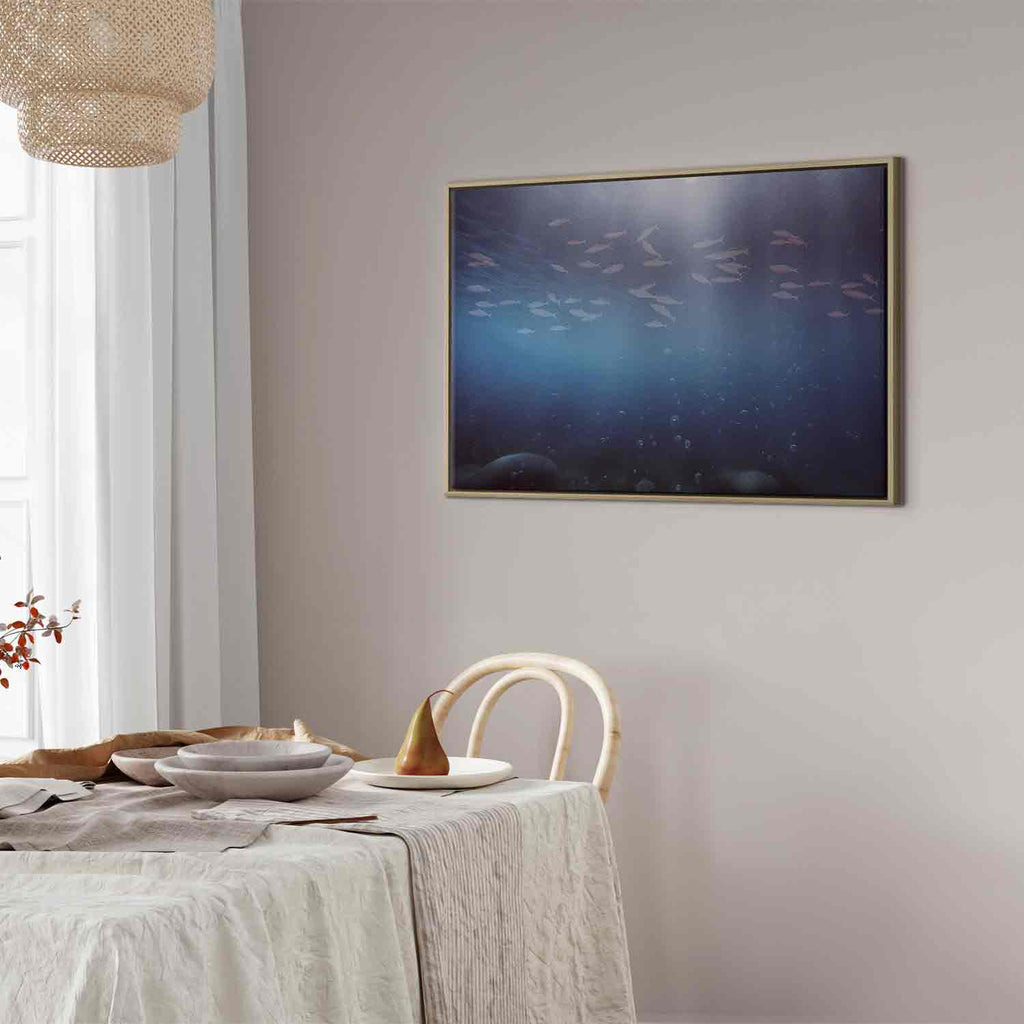 Deep Sea Fish Japanese Canvas Print