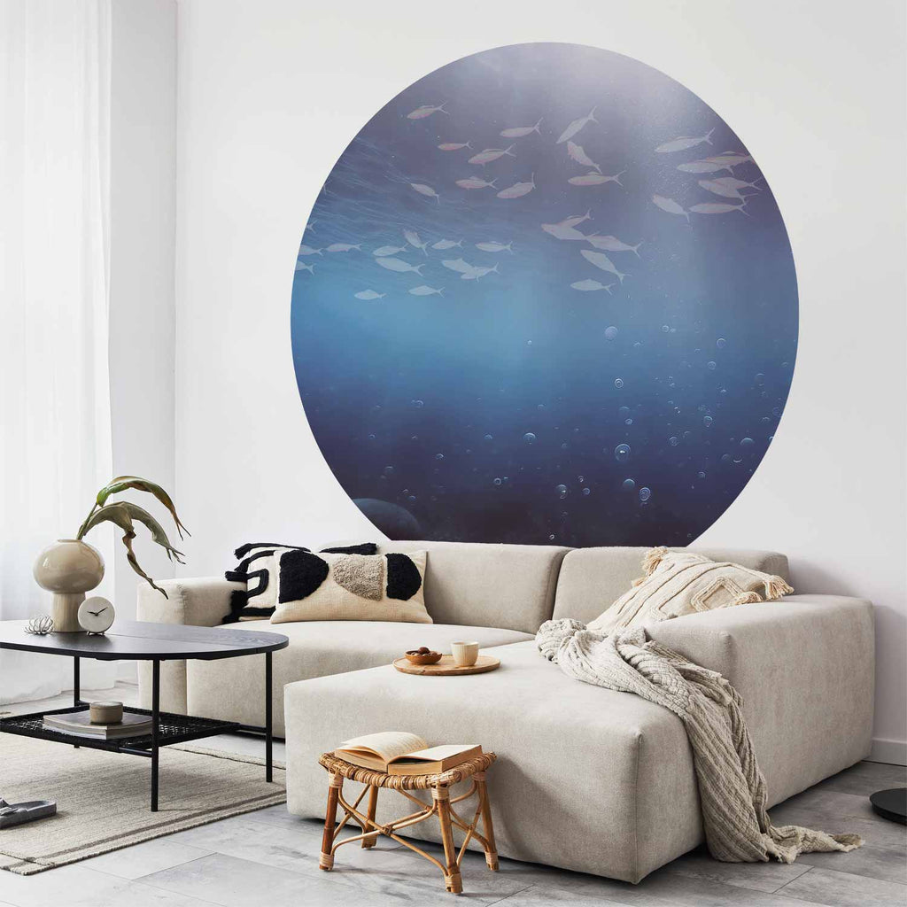 Deep Sea Fish Round Wall Mural