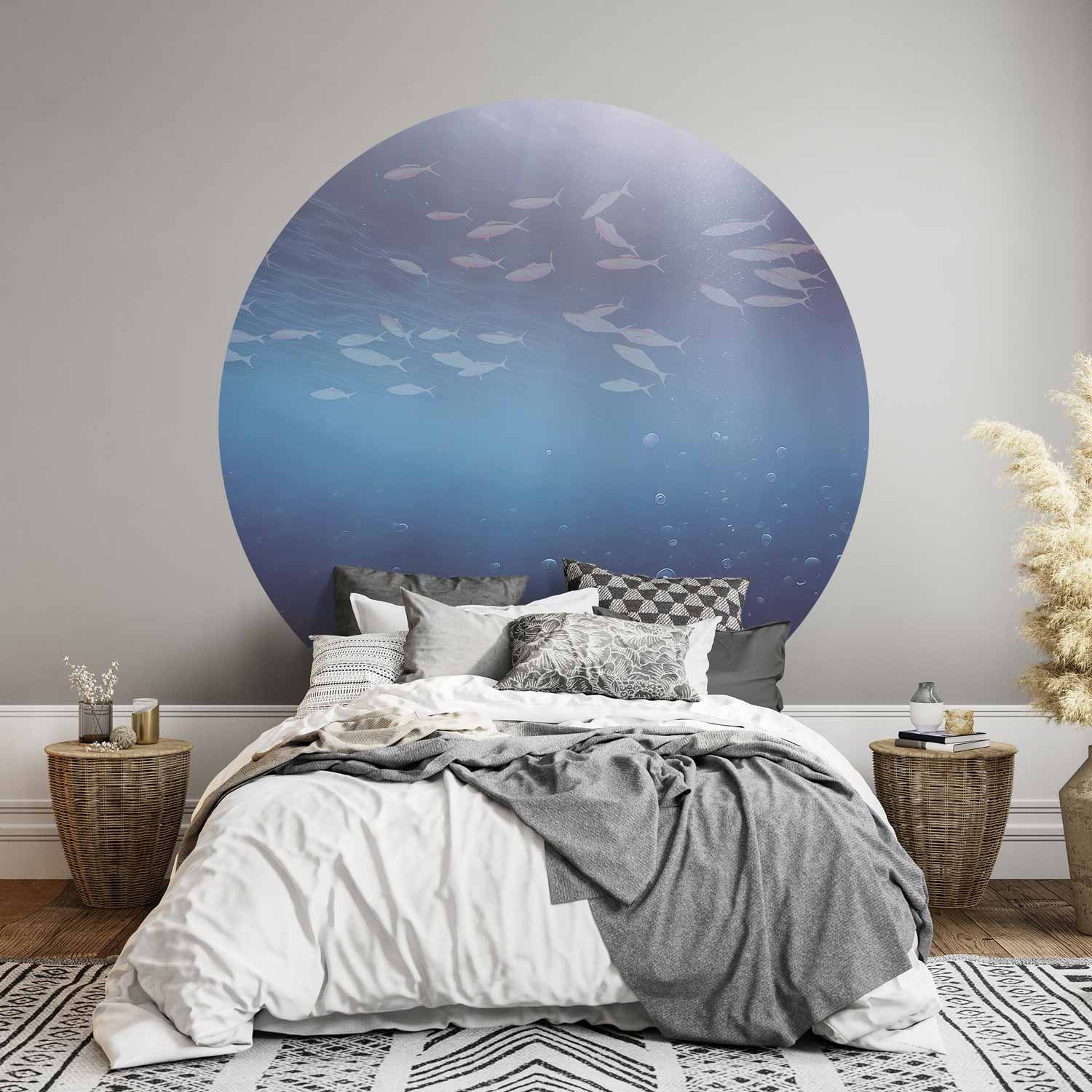 Deep Sea Fish Round Wall Mural