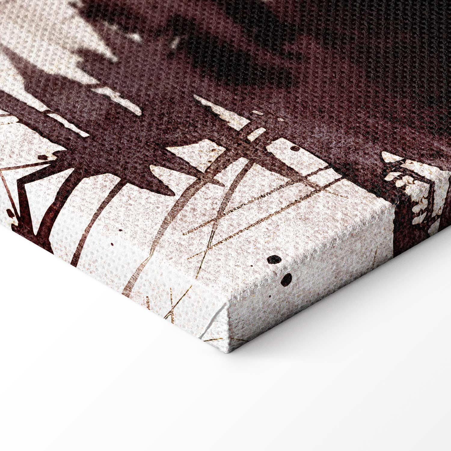 Ink Painted Herons Oriental Canvas Print